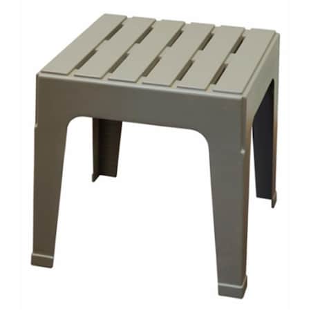Adams Adams 242533 Big Easy Stack Table; Gray - 17.75 x 18.9 x 18.9 in. 242533